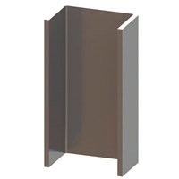 Aco Multiline V100, Stirnwand zu Schlitzaufsatzelement, Höhe 6 cm